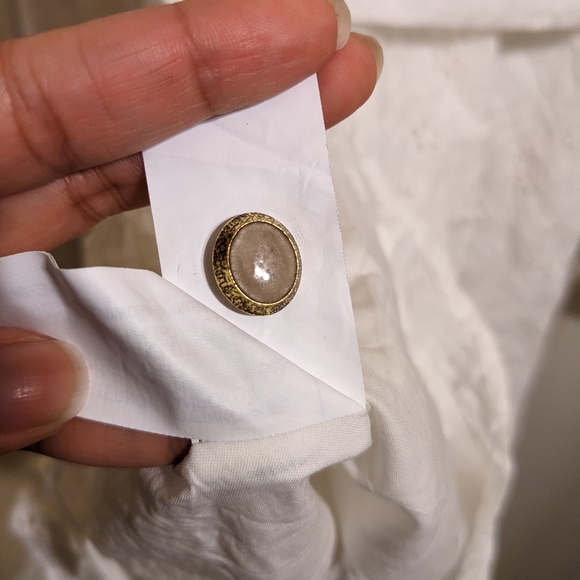 Zara Openwork Embroidered Dress in Oyster White - Picture 8 of 9